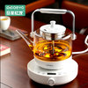 北欧家用办公室蒸茶器耐高温玻璃蒸汽烧水泡茶电热自动煮茶壶