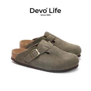 Devo Life 软木拖鞋男女休闲包头拖鞋 3624