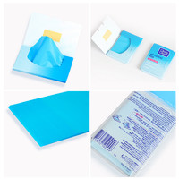 88VIP：Clean&Clear; 可伶可俐 吸油纸蓝膜面部吸油面纸女男士控油面巾纸便携装60片*2包