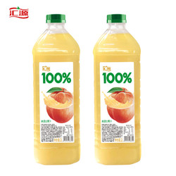 汇源 100%果汁 桃汁2L*2桶
