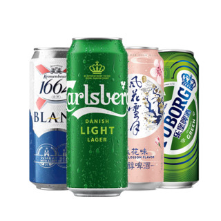 Carlsberg 嘉士伯 啤酒 拉格 清爽爽口 全家福 500mL 12罐 组合装 非原箱