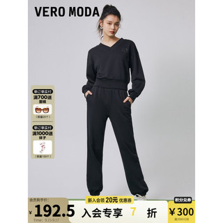 VEROMODA VERO MODA 女士V领卫衣 322333009 黑色 M