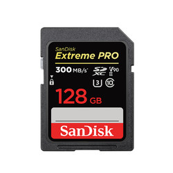 SanDisk 閃迪 SDSDXDK-128G-ZN4IN SD存儲卡128GB 讀速300MB/s C10 相機內存卡