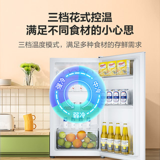 Haier 海尔 小冰箱冷藏90L升小型单门出租屋租房宿舍迷你型一级能效家用