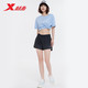 XTEP 特步 短裤女2023夏季新款舒适运动跑步健身梭织运动短裤女 正黑色 S