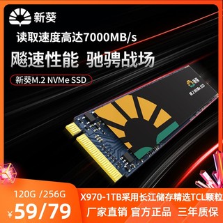 新葵 M.2 nvme协议X8-120G 128G 240G 256G 480G固态硬盘 pcie ssd