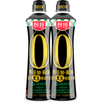 88VIP：厨邦 酱油零添加原汁黑豆特级生抽500mL*2特级酿造酱油炒菜调味
