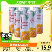 88VIP：DReena 特丽娜 马来西亚特丽娜百香果混合果汁240ml*6罐饮品饮料