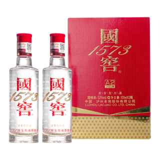 泸州老窖 国窖1573小酒版52度100ml 两瓶 浓香型白酒自饮品鉴