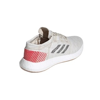 adidas 阿迪达斯 Pureboost Go 男子跑鞋 B37805 灰白/浅棕/碳黑/红 42