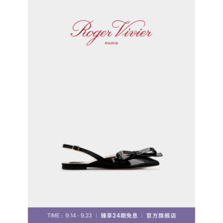 ROGERVIVIER Roger Vivier 罗杰维维亚 女士牛皮革芭蕾舞鞋 RVW50235550D1P 黑色 36.5