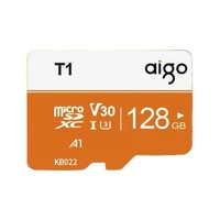 有券的上：aigo 爱国者 T1 Micro-SD存储卡 128GB（UHS-I、V30、U3、A1）
