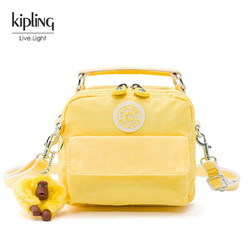 kipling 凯普林 女款包多背法包小方包单肩包手提包斜挎包PUCKCANDY PUCK-向日葵黄