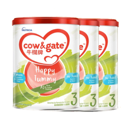 Cow&Gate 牛栏 牌A2β-酪蛋白奶粉3段1-3岁900g[3罐装]