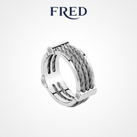 FRED 斐登 FORCE 10系列 4B1003 男士Winch18K白金戒指 58号 7.5g