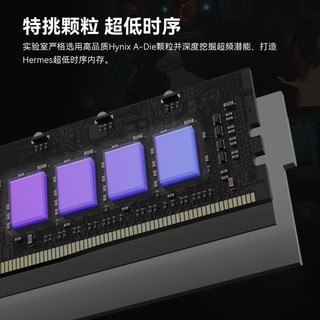 PREDATOR 宏碁掠夺者 32G(16G×2)套装 DDR5 7600频率 台式机内存条 Hermes冰刃系列 RGB灯条(C36) 珍珠白