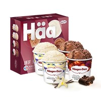 88VIP：哈根达斯 冰淇淋四杯礼盒装香草巧克力味324g