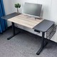 电动升降桌电脑桌站立办公实木桌子 工作升降台书桌学习桌子 1.4*0.6米