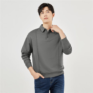 GIORDANO 佐丹奴 男士休闲长袖Polo衫　