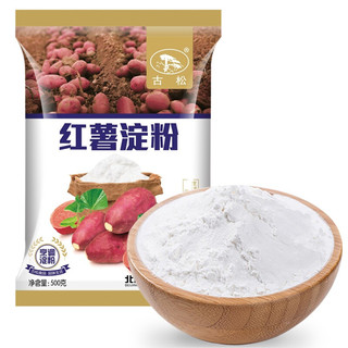 移动端、京东百亿补贴：Gusong 古松食品 古松 红薯淀粉 烘焙原料炸酥肉勾芡调味品地瓜番薯粉凉粉凉皮粉 红薯淀粉500g 500g