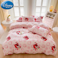 Disney 迪士尼 A类水洗棉麻床品四件套2米床适用 220*240cm