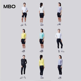 MBO迈森兰  女子全场景长短袖骑行服时光夏季速干公路车长袖套装 柠檬黄-长袖 XL