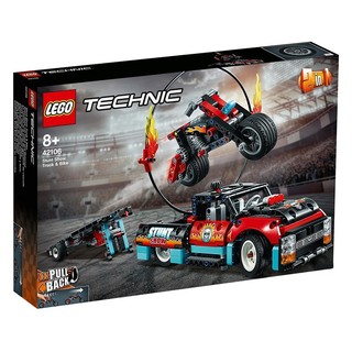 LEGO 乐高 Technic 科技系列 42106 卡车与摩托车特技表演