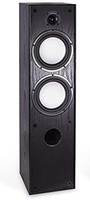 AQ Tango 98,立式扬声器,2路,6英寸中低音扬声器,带1英寸纺织圆顶和高音磁,音乐负载能力160瓦,黑色