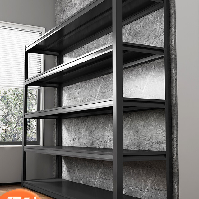 陌族 家用货架置物架多层落地货物架仓库阳台超市厨房钢制杂物展示铁架