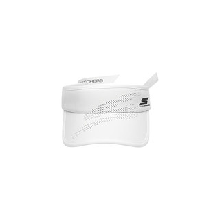 斯凯奇（Skechers）防晒帽透气时尚简约遮阳帽P223U003 亮白色/0019 均码