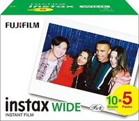 INSTAX Wide Film，相机胶片，5 包（5x10 次曝光）