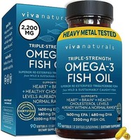 Viva Naturals Omega 3鱼油-Omega 3补充剂90粒