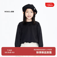 little MO&Co.little moco童装装女童甜美花苞型长袖上衣KBC3TOP003 黑色 120/56