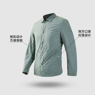 NINETYGO 90分 舒适休闲翻领百搭长袖衬衫外套 3XL(190/108B/适合80-85kg) 黑色