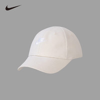 NIKE 耐克儿童鸭舌帽男女生棒球帽2023儿童遮阳帽 白沙色 4/7(52-54cm)