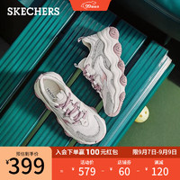 斯凯奇（Skechers）夏季新时尚啵啵熊轻质运动鞋厚底老爹鞋女896246 灰色/茱萸粉/GYMV 39