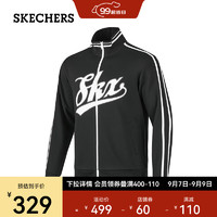 斯凯奇（Skechers）男女同款针织外套P423U020 碳黑/0018 XS