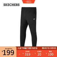 斯凯奇（Skechers）梭织长裤P423M055 碳黑/0018 S