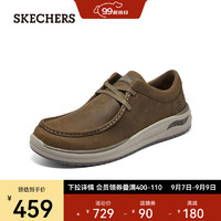 斯凯奇（Skechers）男子舒适休闲皮鞋204795 沙漠色/DSRT 39.5