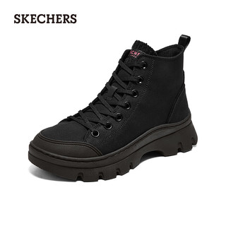 斯凯奇（Skechers）女士时尚休闲鞋177260 全黑色/BBK 39