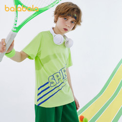 balabala 巴拉巴拉 男童儿童t恤夏装短袖运动线描印花儿童童装时尚 90cm-100cm