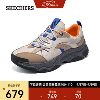 斯凯奇（Skechers）STREET系列男士时尚休闲鞋183186 自然色/多彩色/NTMT 39.5