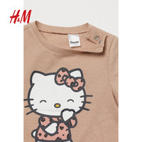H&M HM 婴儿装宝宝套装卡通上衣裤子2件套0931364