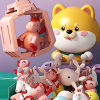 YiMi 益米 儿童抓娃娃机夹大号公仔扭蛋机家用小型玩具男女孩