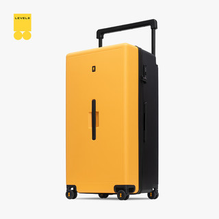 地平线8号（LEVEL8）行李箱 男女30英寸大容量宽拉杆万向轮大旅行家PC拉杆箱 黄黑拼色