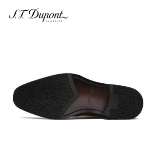 S.T.Dupont都彭手工男士正装商务皮鞋英伦系带头层牛皮尖头男鞋L32296021 啡色 37欧码