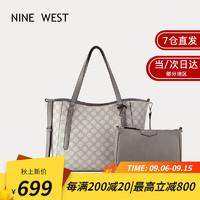 NINE WEST 玖熙 包包女包2023大容量单肩托特包 经典LOGOcm 520