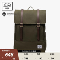 和行 Herschel赫行 新升级Survey™ 双肩包方形背包 常青藤绿