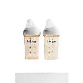 新加坡赫根HegenPPSU多功能防摔新生儿婴儿宝宝宽口奶瓶240ml*2