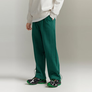 GXG男装 城市定义灰绿色宽松休闲直筒长裤休闲裤  灰绿色 165/S